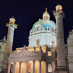 The Karlskirche at night