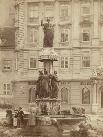 Photo of a 19th century allegorical fountain